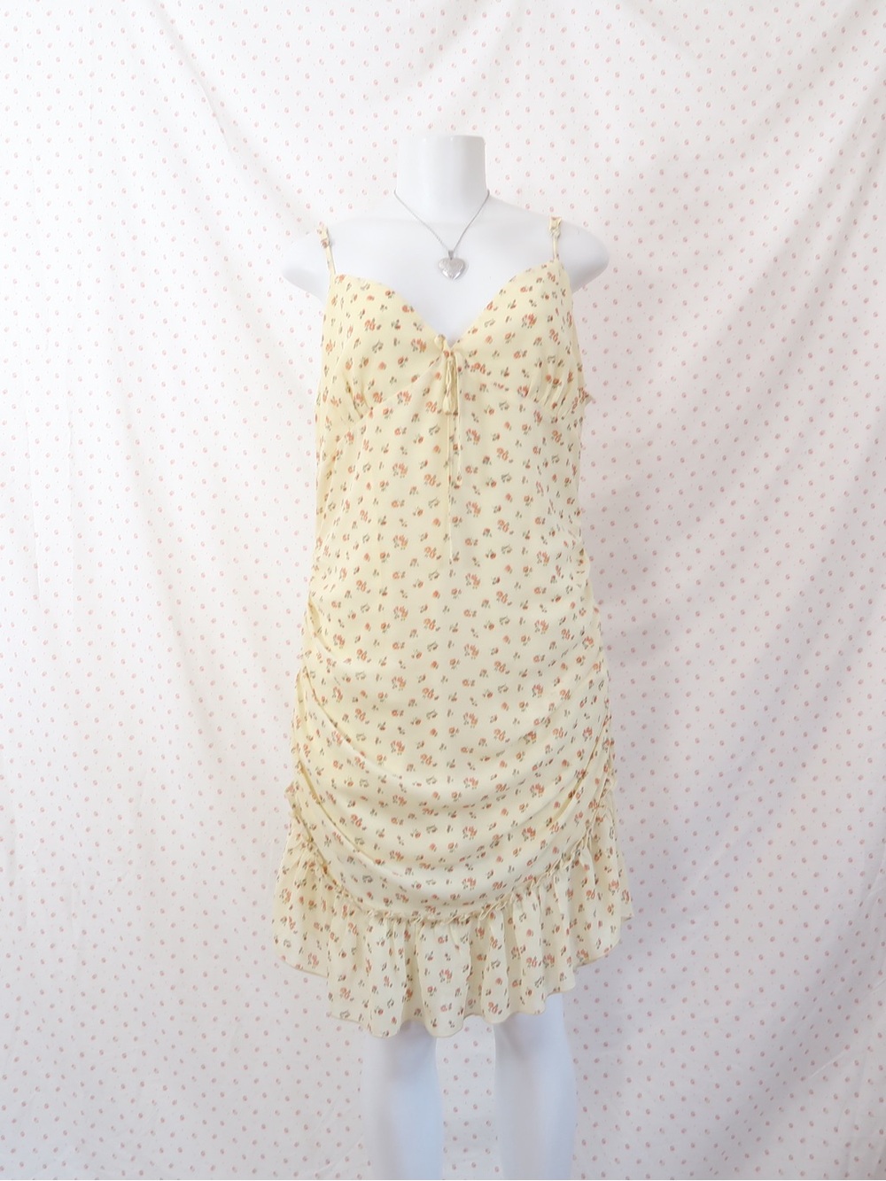 Princess Polly Pale Yellow Slip Dress with Spaghetti Straps